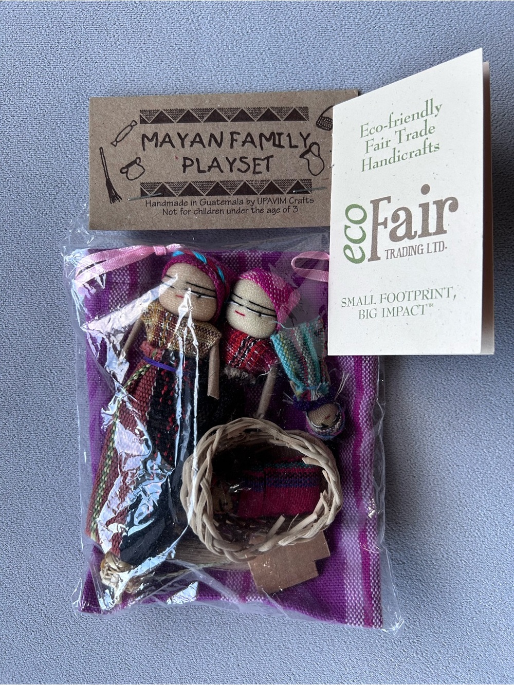 Mayan Family Playset ~ Handmade in Guatemala ~ Brand New! Eco Fair Trading Ltd